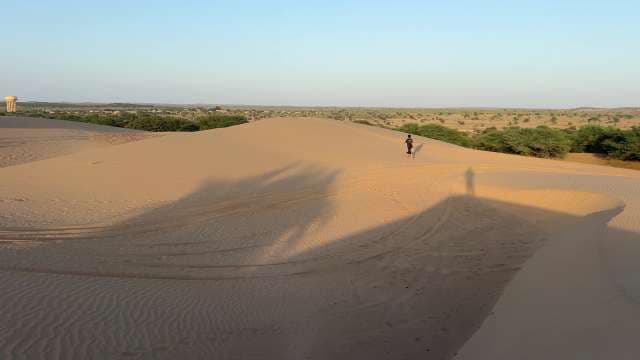 Exploring the Sand Dunes of Thar Desert at Sunset