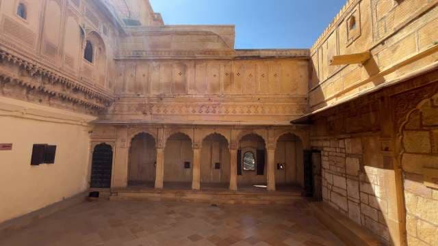 Exploring the Grand Courtyard of Jaisalmer Fort Rajasthan