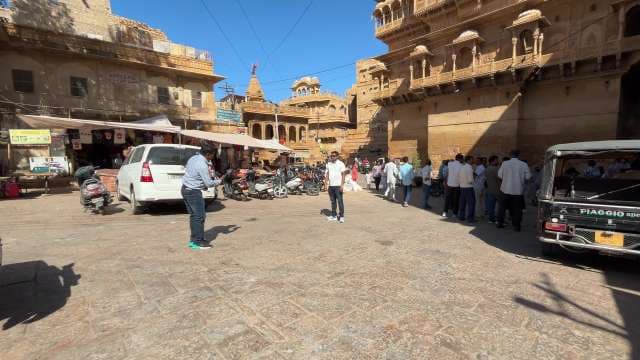 Exploring Bustling Streets of Jaisalmer Fort Rajasthan