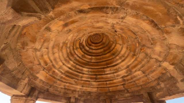 Intricate Stone Dome Ceiling Gadisar Lake in Jaisalmer