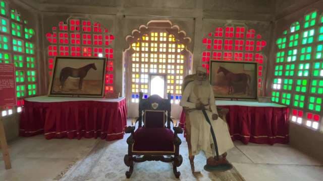Royal Rajasthan Throne Room With Historic Decor, Udaipur