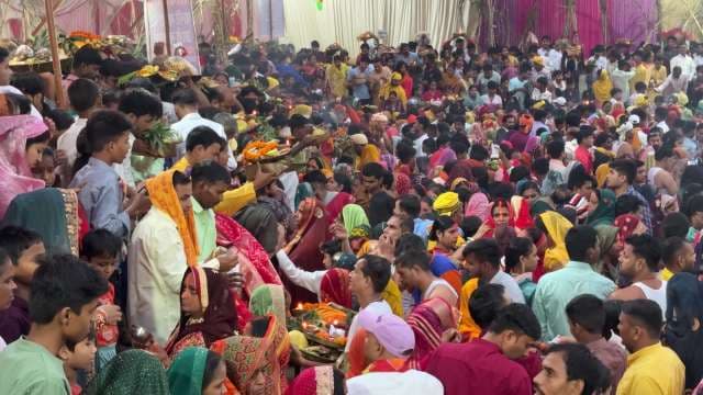 Vibrant Gathering at Chhath Puja Festival in India