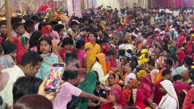 Vibrant Hindu Festival Gathering in India