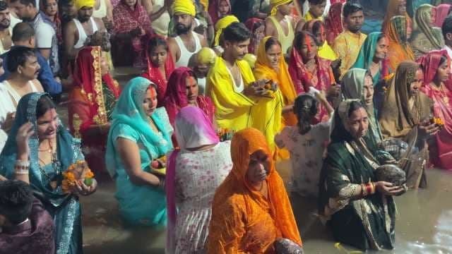 Devotees Gather for Chhath Puja River Rituals in India
