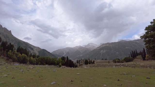 Majestic Himalayan Valley Landscape Panorama