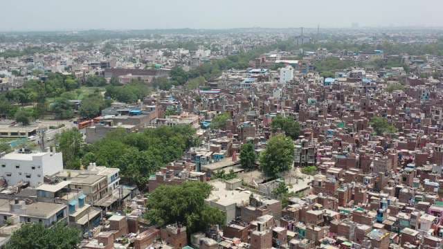 Stunning Aerial View of Bustling Indian Cityscape