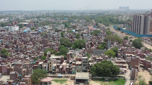 Stunning Aerial View of Bustling Indian Cityscape