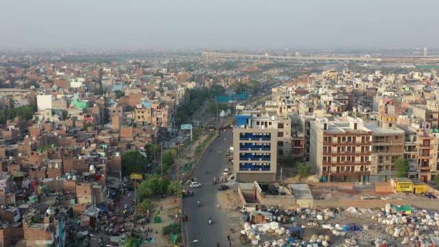 Stunning Aerial View of Bustling Delhi Cityscape