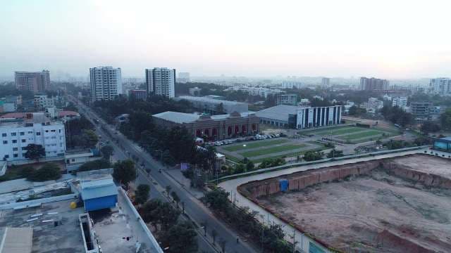 Aerial Urban Cityscape: Morning View of Modern City