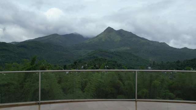 Twin Peak Mountain Vista From Observation Deck