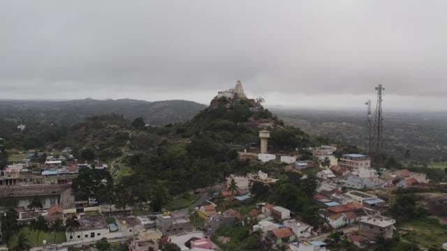 Sacred Temple Hilltop with Panoramic Valley View