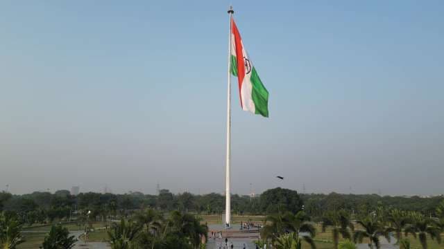 Indian Flag Tiranga Hoisting at National Monument