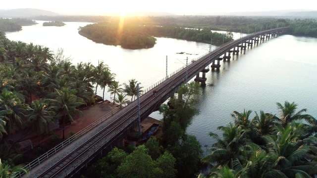 Hanging Bridge Over Saraswati River