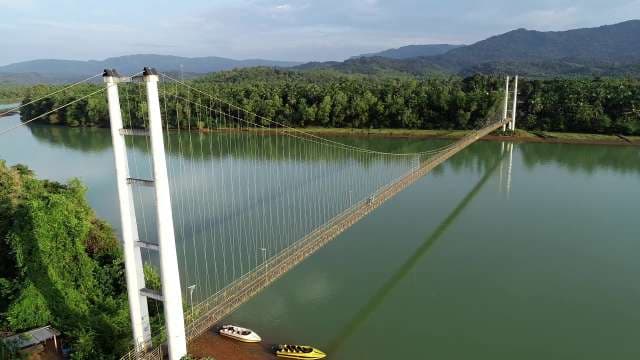 Honnavar Hanging Bridge on Saraswati River