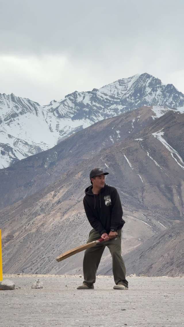 Cricket at High Altitude Spiti Valley Adventure