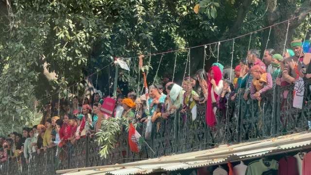 Vibrant Festival Celebration with Colorful Crowds and Decorations