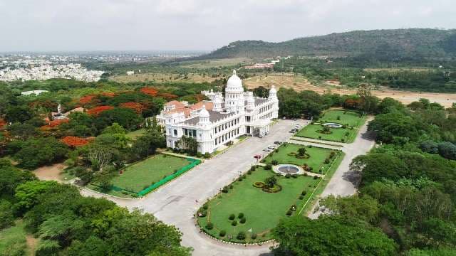 Aerial View: Lalitha Mahal Palace Hotel 