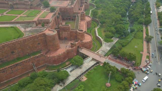 Agra Red Fort Aerial View