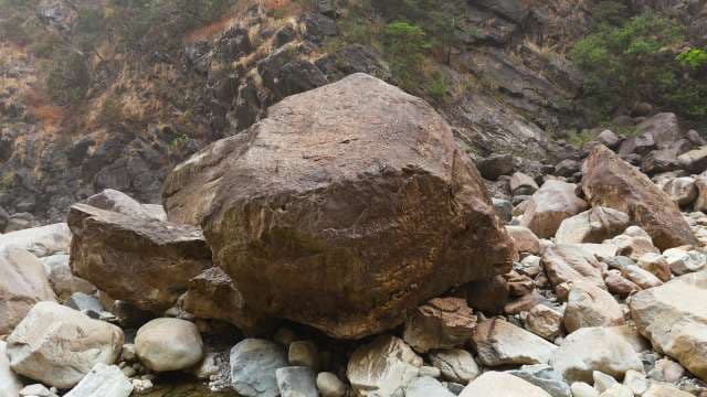 Rocky Mountain Canyon: Boulders and Geological Formations