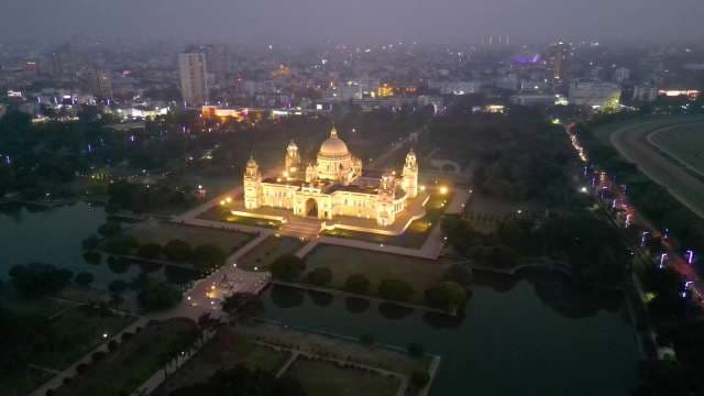Stunning Night View of Victoria Memorial in Kolkata India