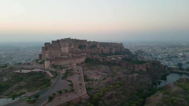 Stunning Aerial View of Mehrangarh Fort Overlooking Jodhpur's Blue City