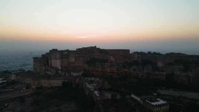 Stunning Aerial View of Mehrangarh Fort at Sunrise in Jodhpur India