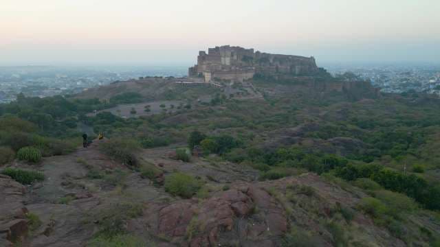Majestic Aerial View of Mehrangarh Fort in Jodhpur, India