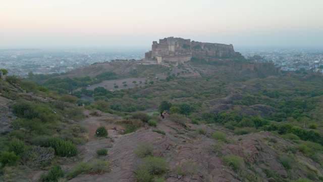 Majestic Mehrangarh Fort Overlooking the Blue City of Jodhpur India