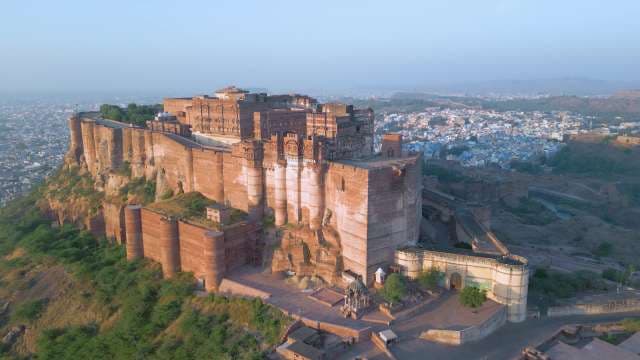 Majestic Sunrise Over Mehrangarh Fort and the Blue City of Jodhpur