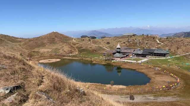 Scenic View of Parashar Lake and Temple in Himachal Pradesh
