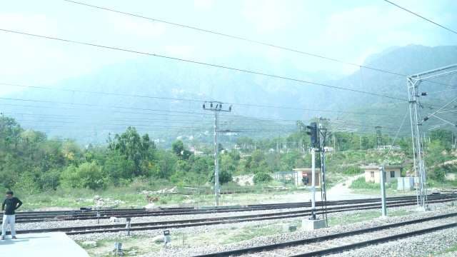 Scenic Mountain Railway Station Tracks in Katra India