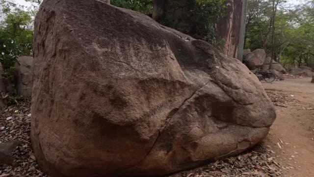 Large Weathered Boulder in Mama Bhagne Pahar, West Bengal