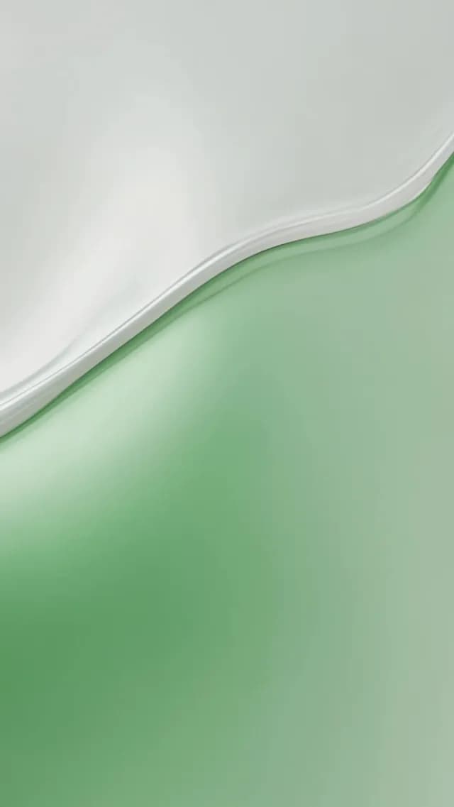 Abstract Mint Green and White Minimalist Fluid Wave