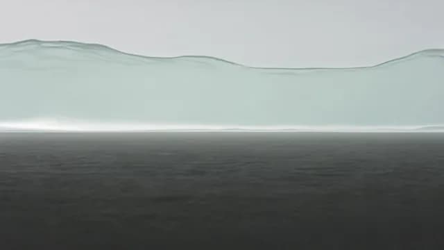 Minimalist Abstract Water Surface with Rippling Waves