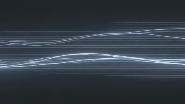 Abstract Digital Data Waves on Dark Background