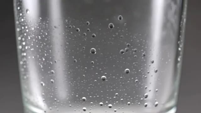 Macro Shot of Water Droplets and Condensation on Glass