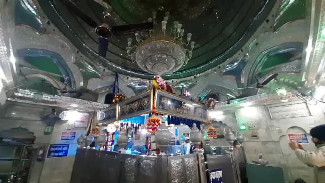 Ornate Interior of a Bu Ali Shah Qalandar Dargah_Panipat with Mirrored Ceiling