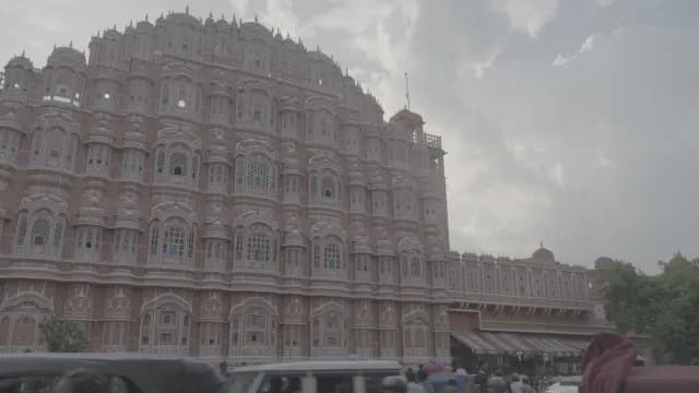 Majestic Hawa Mahal Palace Architecture in Jaipur India