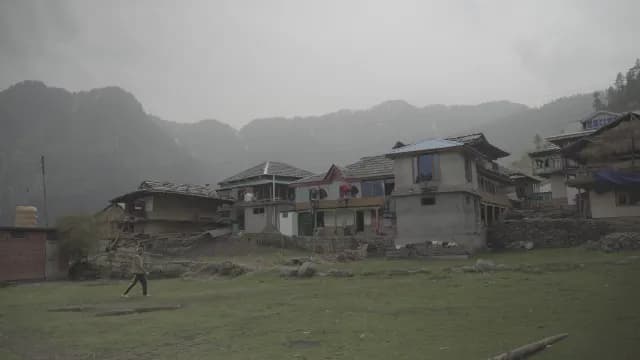 Remote Mountain Village in the Sarchi Village of Tirthan Valley, Himachal Pradesh