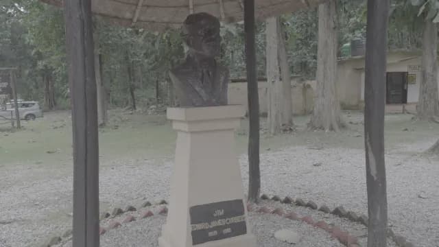 Bronze Bust of Jim Corbett at Jim Corbett National Park, Uttarakhand