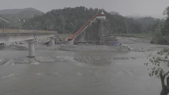 Garjiya Devi Temple on Rock in Kosi River, Uttarakhand, India