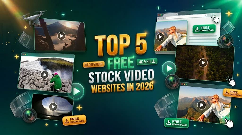 Top 5 Free Stock Video Websites in 2026